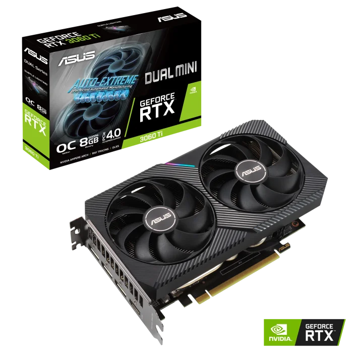 Asus DUAL MINI OC GeForce RTX 3060 Ti 8GB GDDR6 Black